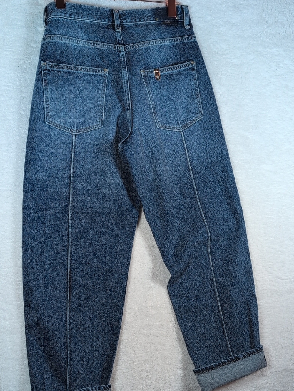 198-Liu-jo Style High-Rise Straight Jeans - Blue Denim‎ - Picture 9 of 9